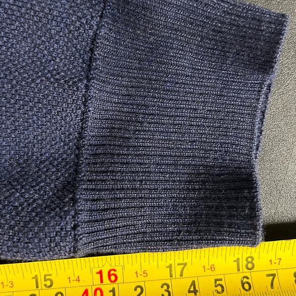 Teodor 3XL Merino Wool Quarter Zip Blue Men’s Pullover Sweater - Picture 7 of 7